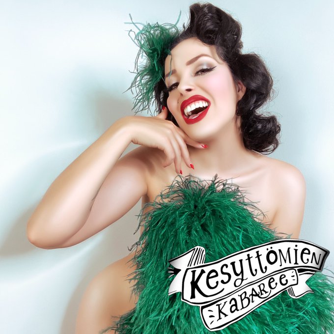 Illan t&auml;hten&auml; @cloudbedevil ! 🤩💚  Kesytt&ouml;mien Kabaree 💋@BarIhku, Helsinki, Antinkatu 1, Kamppi 💋To 4<a class="tags" href="/tag/cloudbedevil">@cloudbedevil</a><a href="/tag/burleski"class="tags"><span>#burleski</span></a>