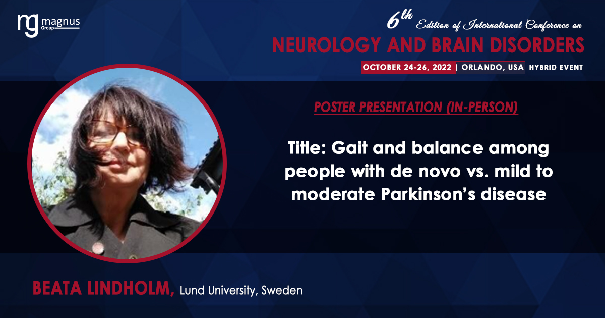 NeurologyEvent's tweet photo. Join with our Poster Presenter Beata Lindholm from @lunduniversity, Sweden at @NeurologyEvent HybridEvent during October 24-26, 2022 in Orlando, USA
For more details: https://t.co/1vvkejchXj
#NeurologyConferences #BrainCongress #NeurologyEvent #NeuroscienceConferences https://t.co/MEvaYjHuLT