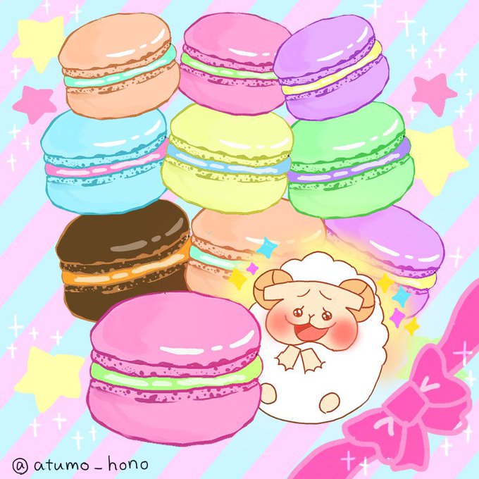 マカロンのtwitterイラスト検索結果