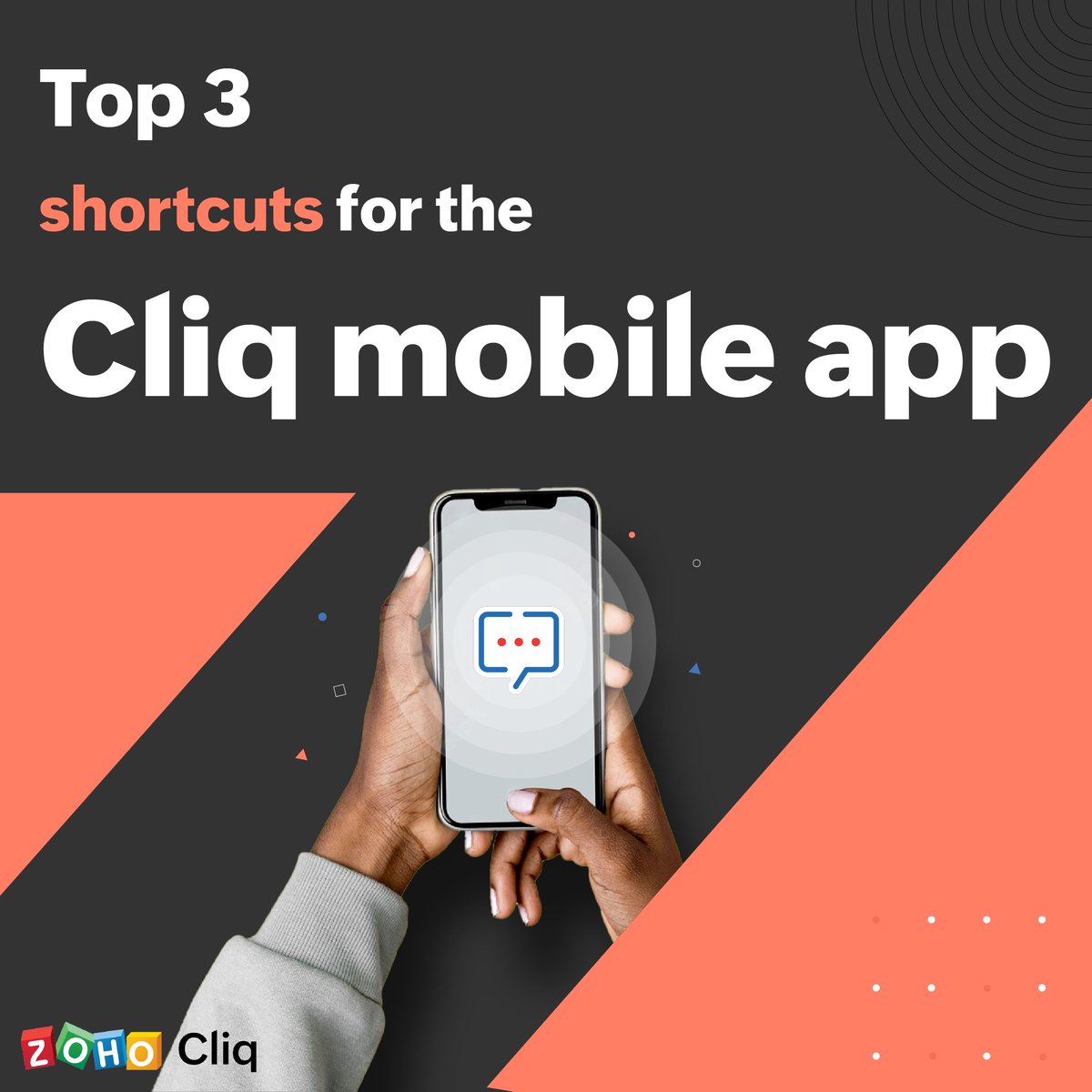 ZohoCliq's tweet photo. Here are the top 3 Cliq mobile app๐ฑshortcuts that will help save your time and get things done swiftly๐
#CliqMobile #mobileshortcuts #productivity https://t.co/RMcleFuaQG