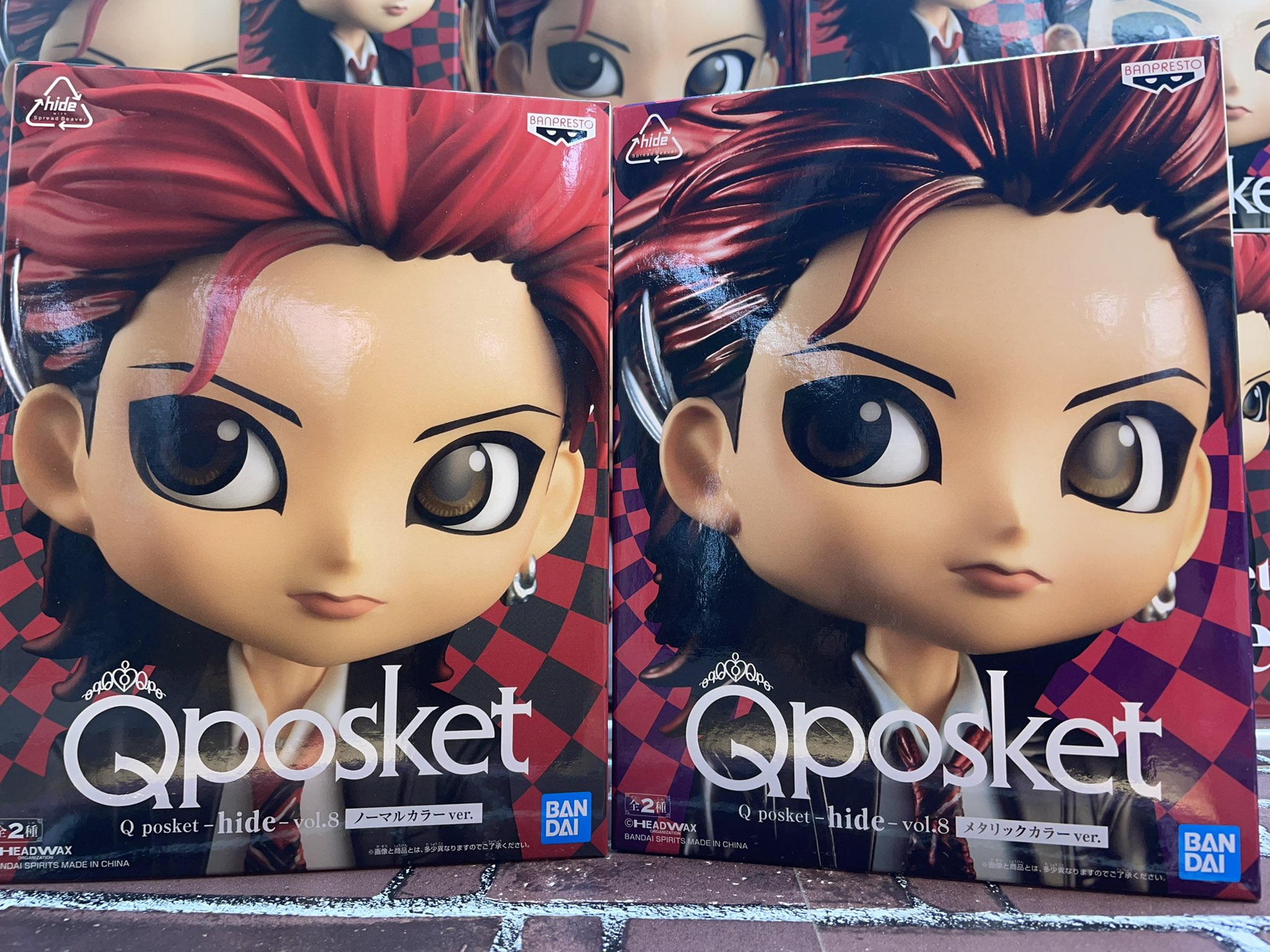 ドラマ八王子高倉店 プライズ新景品 伝説のロックバンドの X Japan のボーカル Hide の新しい Q Posket Hide Vol 8 が入荷しました ノーマルカラーver とメタリックカラーver の全2種類ありどちらもかっこいい 是非お早めにgetして下さい