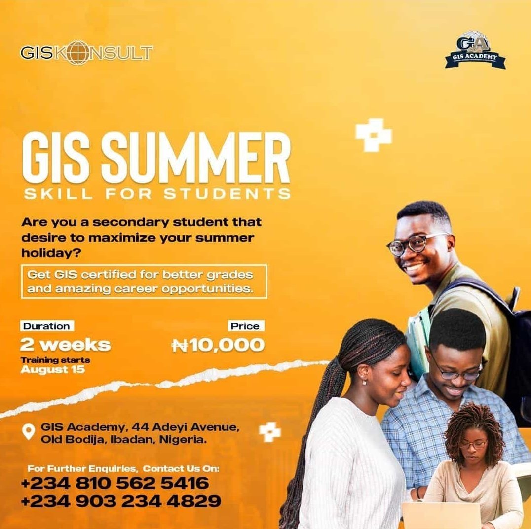 GISforAfrica's tweet photo. Are you interested in this but can't afford it now?

 Kindly contact us in DM, we are open to sponsoring two people in the next 7 days.

#giseducation https://t.co/Y1hKsoUTnw