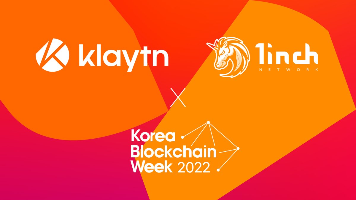 KaiaChain's tweet photo. [Klaytn x @1inch at #KBW2022]

#Klaytn teams up with 1nch Network, the biggest #DeFi aggregator 👍 Join their #DeFi community meetup on August 9th in Seoul! 

✅ One-stop access to DeFi
✅ Optimized trades across DEXes on multiple networks 
✅ Best trading fee rates https://t.co/Ebaj5VmP4x