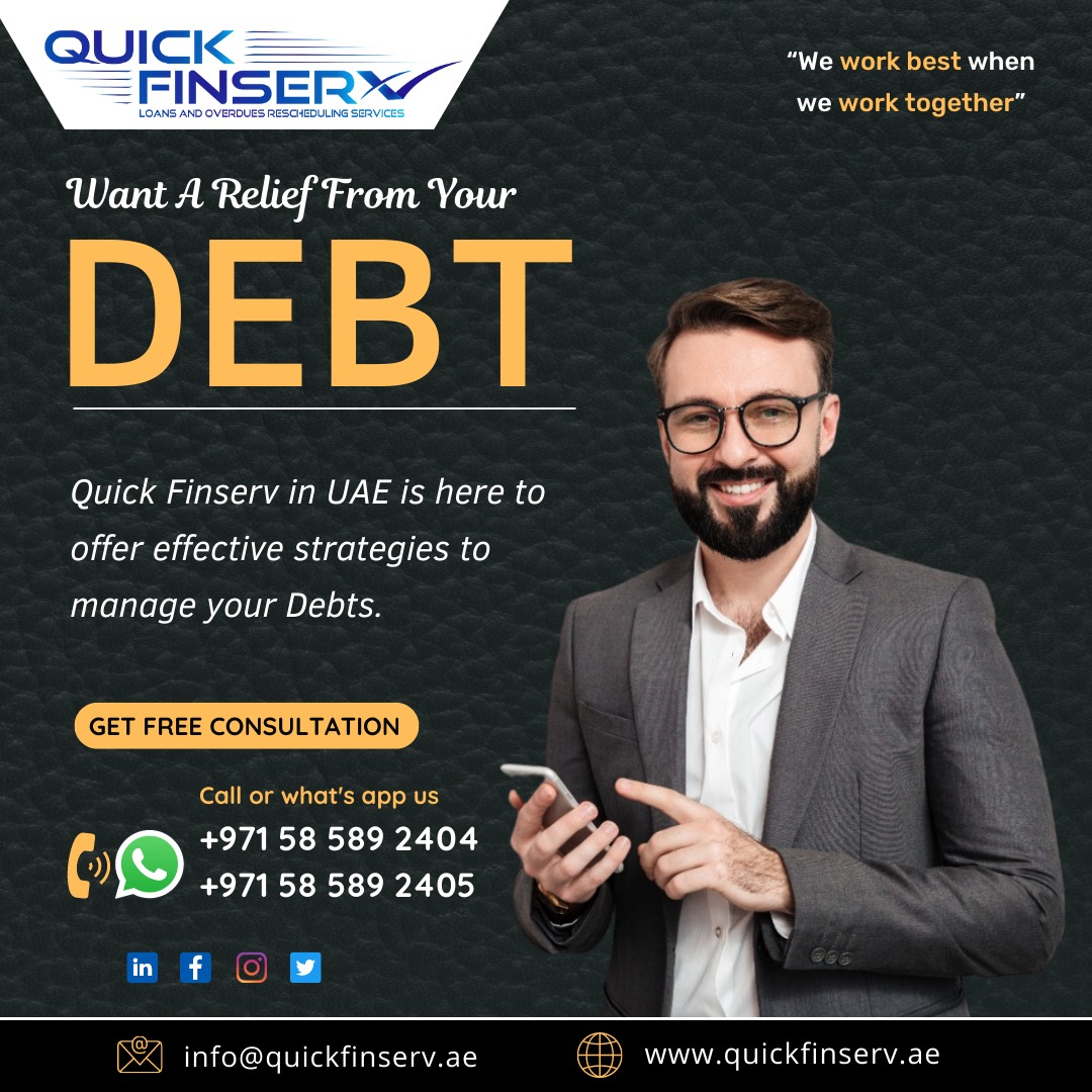 Quick Finserv on Twitter "Are you looking to get relief from your Debts? Quick Finserv in UAE