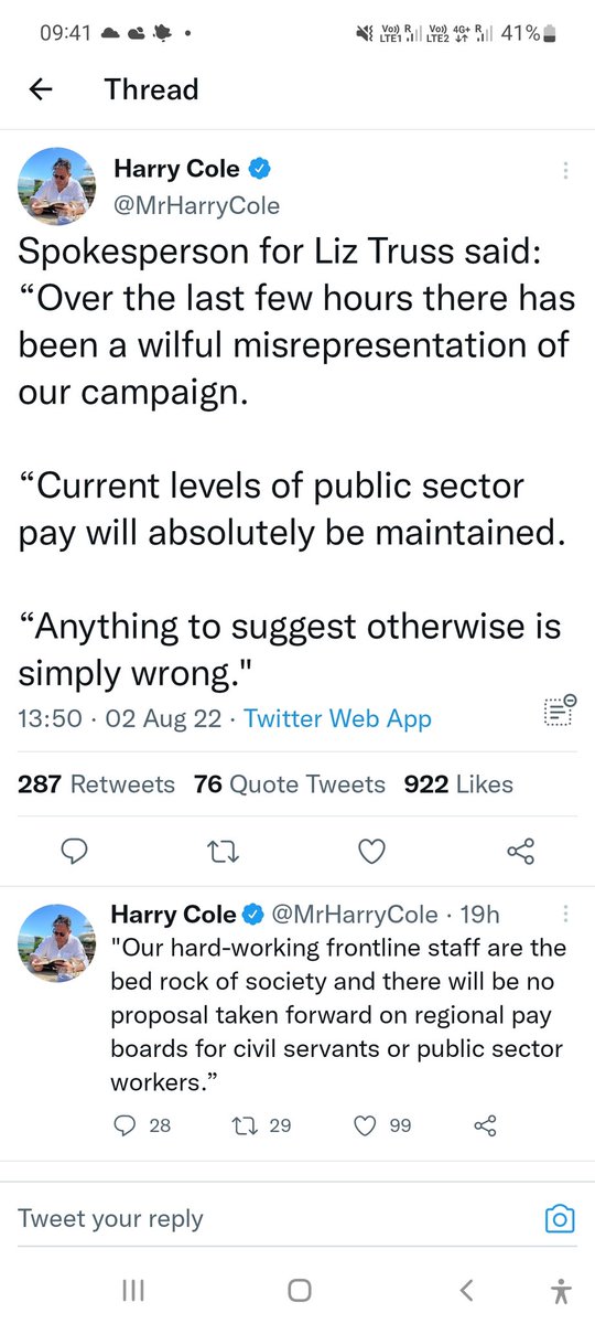 Exactly the same tweet from @simonclarkemp and @mrharrycole now they are just taking the piss.