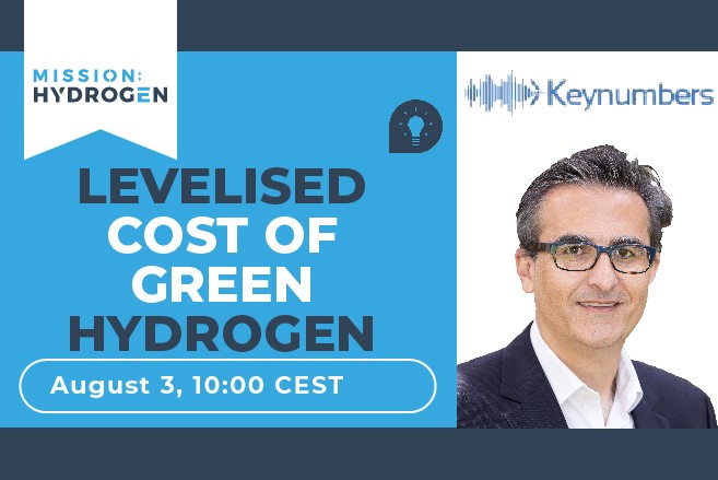 MissionHydrogen's tweet photo. 💡 How much does #GreenHydrogen cost? How much will it cost in 2030 and 2050? The answer is straightforward: It depends. Learn more in the FREE webinar "Levelised Cost of #Green #Hydrogen" today at 10 CEST: https://t.co/fleUHAxFfZ

#missionhydrogen #energy #EnergyTransition https://t.co/sHage0KeO7