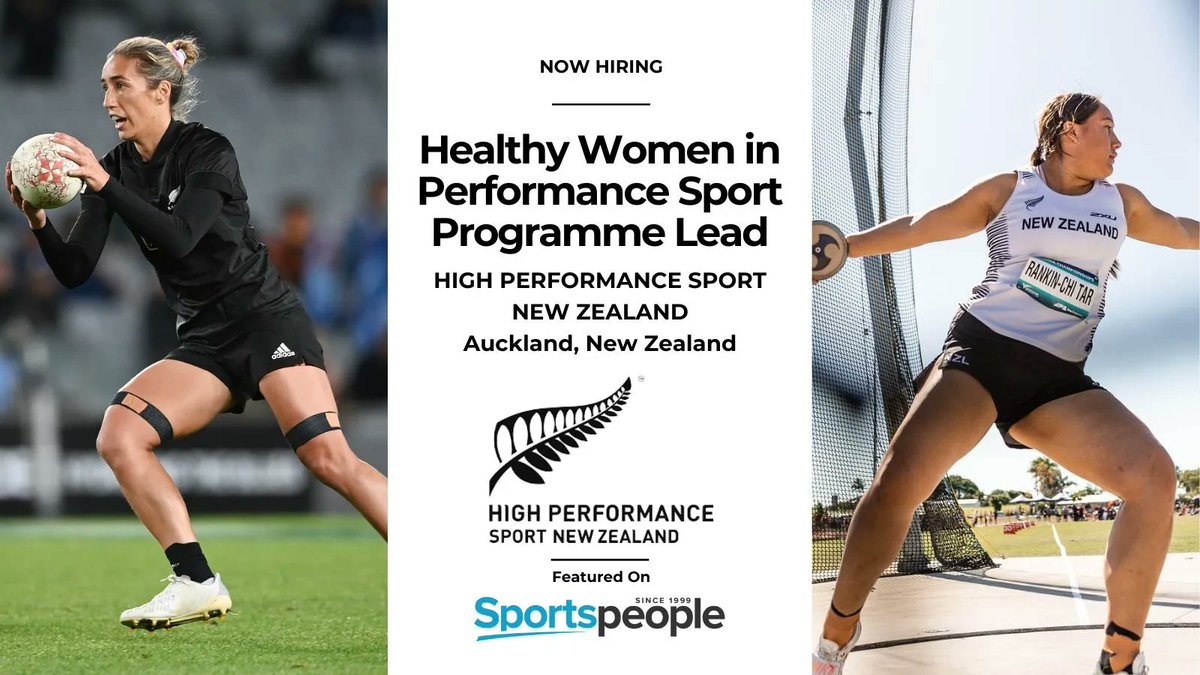 SportspeopleAU's tweet photo. [COOLJOBS] Healthy Women in Performance Sport Programme Lead - @HPSportNZ. Auckland location. Full Time. Closing 19 Aug 2022. Apply@ https://t.co/Gmege4I4b8
(see more peak body jobs: https://t.co/4Keirxk0pE) #sportspeople #sportjobs #InspiringPerformance https://t.co/qk6XkztKJf
