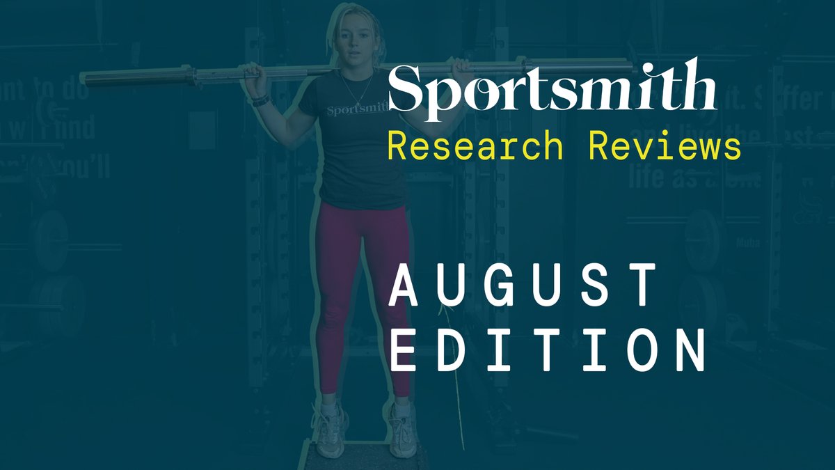 This month once again we have 10 new research articles you should read this month which have been reviewed by our 10 experts. ✅Easy to understand ✅How findings apply to coaches ✅Expert reviewers ✅FREE! sportsmith.co/reviews/ Supported by @SetantaCollege Reviews 👇🏼