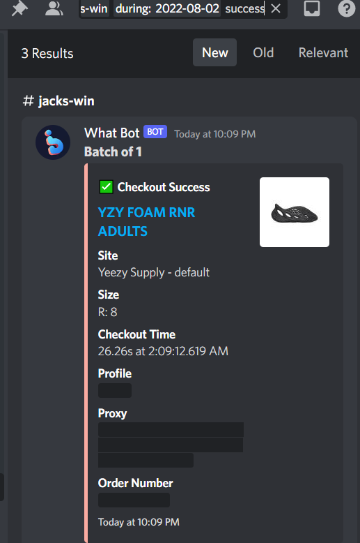 Jack Ouyang (@allfatnogains) on Twitter photo 3 checkouts to end the day today. 2 on mx carbon foams and 1 for onyx foam. Few declines.
Sponsored by: <a href="/Jannnounts/">Jannnounts</a>
CG:@SofloSupply
Proxies: <a href="/BreadProxy/">BreadProxy</a> <a href="/LiveProxies/">Live Proxies</a> <a href="/LEMONPROXY2020/">LEMONPROXY</a> @OculusProxies
Bots: <a href="/MEKRobotics/">MEKAIO</a> <a href="/whatbotisthis/">WhatBot</a>
Gmails: <a href="/Jannnounts/">Jannnounts</a> <a href="/SkyGmails/">SkyGmail</a> personals 3 checkouts to end the day today. 2 on mx carbon foams and 1 for onyx foam. Few declines.
Sponsored by: <a href="/Jannnounts/">Jannnounts</a>
CG:@SofloSupply
Proxies: <a href="/BreadProxy/">BreadProxy</a> <a href="/LiveProxies/">Live Proxies</a> <a href="/LEMONPROXY2020/">LEMONPROXY</a> @OculusProxies
Bots: <a href="/MEKRobotics/">MEKAIO</a> <a href="/whatbotisthis/">WhatBot</a>
Gmails: <a href="/Jannnounts/">Jannnounts</a> <a href="/SkyGmails/">SkyGmail</a> personals
