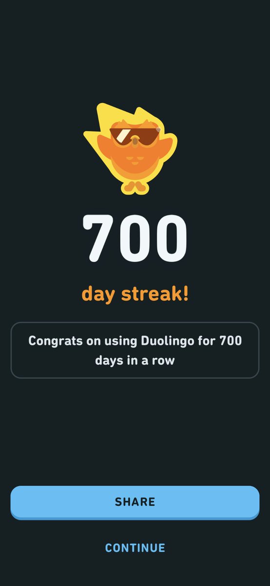 Just hit a 700 day steak on <a href="/duolingo/">Duolingo</a>. I'm too far in to stop at this point.