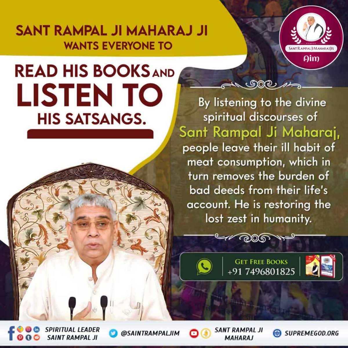 #Aim_Of_SantRampalJiMaharaj

संत रामपाल जी महाराज जी का उद्देश्य है कि पूरी दुनिया से भ्रष्टाचार, रिश्वतखोरी समाप्त हो। संत रामपाल जी महाराज के बताये तत्वज्ञान से उनके अनुयायी न तो रिश्वत लेते और न