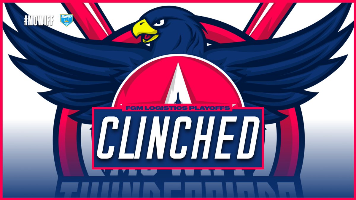 MO-Wiff (@mo_wiff) on Twitter photo The FIRST team to clinch a spot in the 2022 FGM Logisitics Playoffs is the <a href="/MO_WiffTBirds/">Thunderbirds</a>! They currently sit atop the UCCSTL Division with 3 games left.
Congrats TBirds!
#wiffle #wiffleball #mowiff #sports #playoffs #clinched The FIRST team to clinch a spot in the 2022 FGM Logisitics Playoffs is the <a href="/MO_WiffTBirds/">Thunderbirds</a>! They currently sit atop the UCCSTL Division with 3 games left.
Congrats TBirds!
#wiffle #wiffleball #mowiff #sports #playoffs #clinched