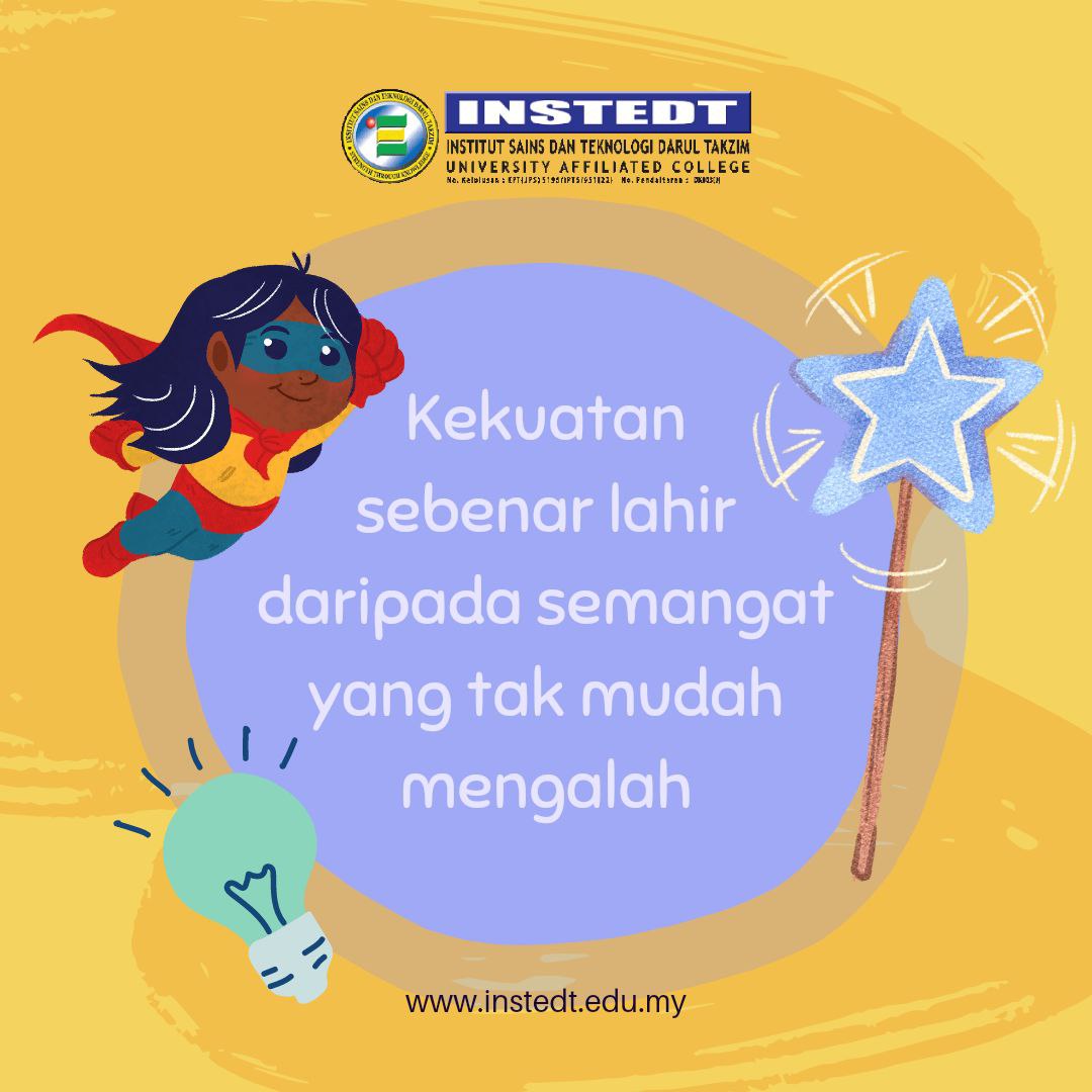 INSTEDTdesaru's tweet photo. Assalamualaikum &amp; selamat pagi warga tweet... Semoga kalian dipermudahkan segala urusan.. 

#instedtdesarujohor
#ingatjururawatingatisntedt
#jommasukinstedt
#kemasukanogos2022 https://t.co/2AuhFvv12K