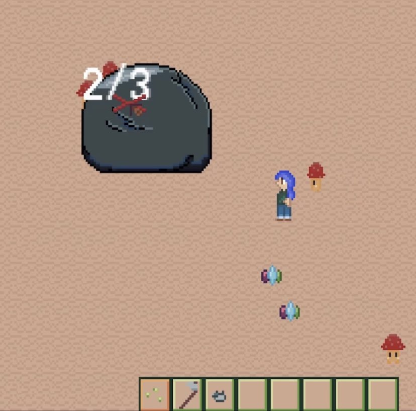 jchillystudios's tweet photo. Mooshies can now work together to move big rocks! #gamedev #indiegame #programming #aseprite #pixelart https://t.co/Wx8tv3zT0n https://t.co/hLXMIOJEA9