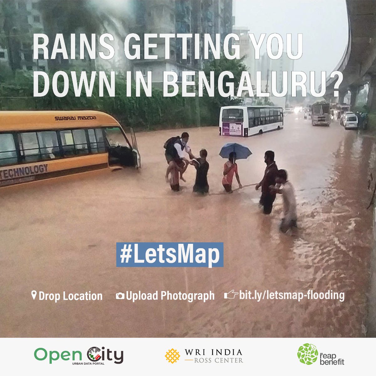 ReapBenefit's tweet photo. #LetsMap Here's an initiative to map all the flooded areas in urban areas like Bengaluru

If interested to participate, Please share details in this link: 

WhatsApp: https://t.co/AzSbeY1Ytv

Web Form: https://t.co/8ImfGd7SaW https://t.co/pSLicvrz9z https://t.co/yML7NOc1F6