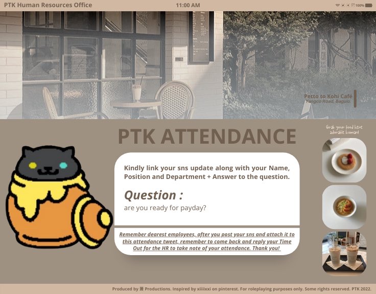 ⠀⠀⠀⠀⠀⠀⠀⠀
⠀⠀⠀⠀⠀⠀⠀⠀
    August 03, 2022 — Attendance
   📍 Yangco Road, Baguio

⠀⠀⠀⠀⠀⠀⠀⠀