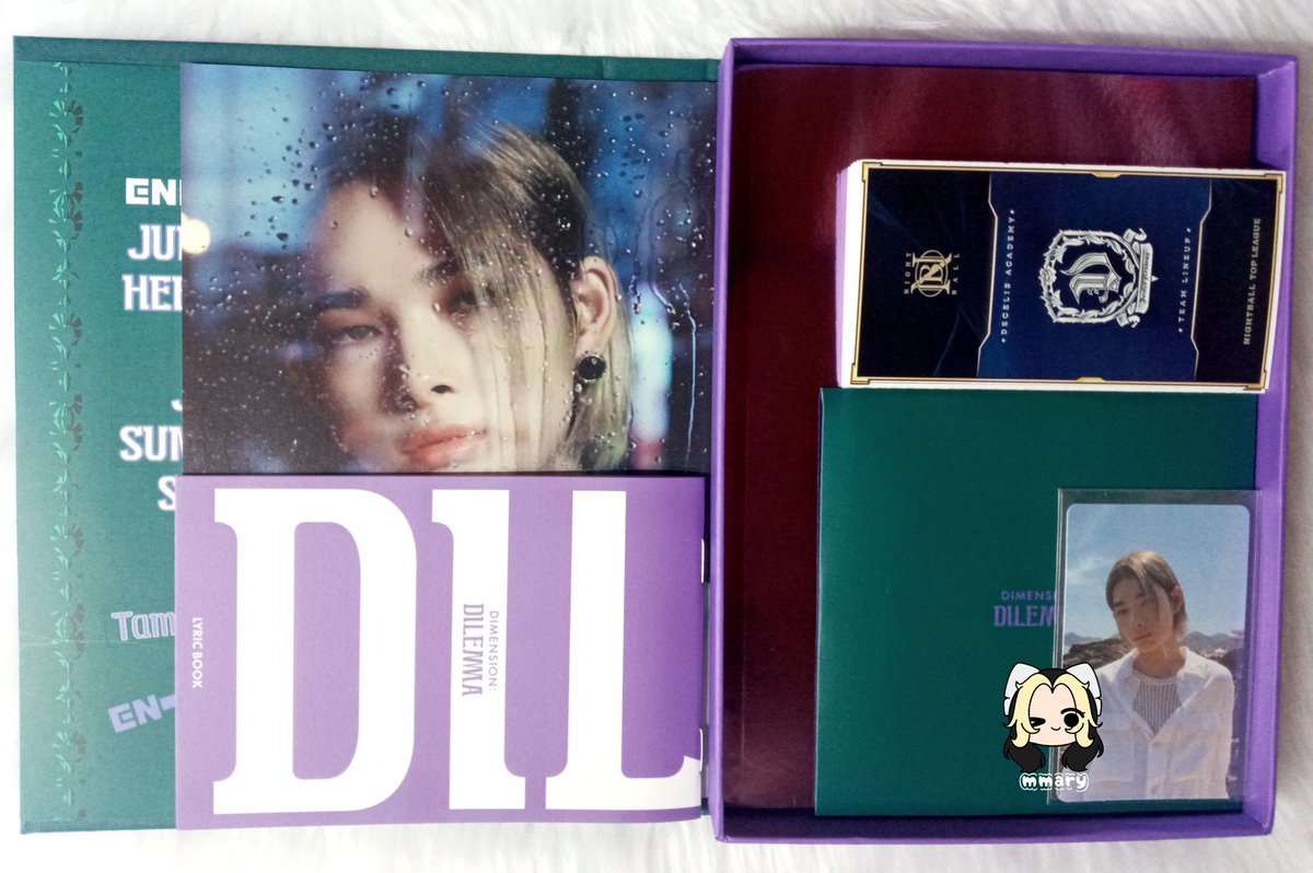 [ wts lfb #mmarysells ]

◜d:d scylla unsealed album w/ ni-ki holo pc
     ⤹ ₱390 (360 if payo)

[ Mint condi! Complete inclusions except pcs &amp; qr code ] 

𖥻 enhypen dimension dilemma scylla album ni-ki riki ody holo