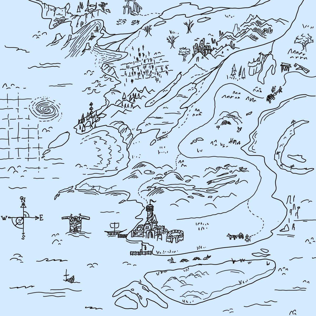 MainlyLines's tweet image. Lil map concepts 🗺