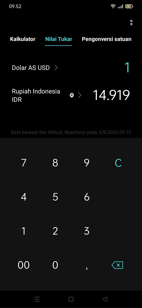 DionoSapae's tweet photo. Rp14.919/1 USD guys...😁 https://t.co/vRTsdE1NDa