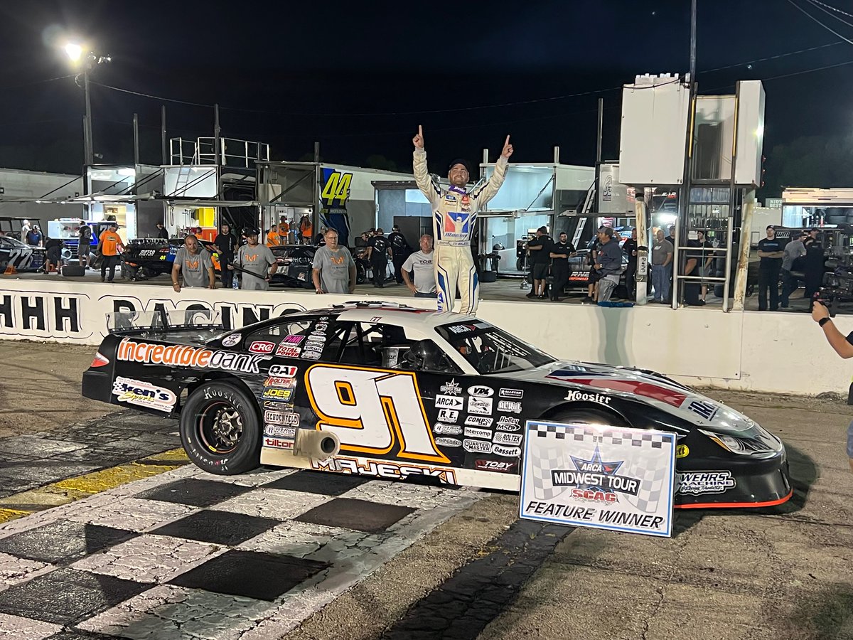Five-time ARCA Midwest Tour Champion <a href="/TyMajeski/">Ty Majeski</a> joins elite company by winning his third Gandrud Auto Group 250 at <a href="/WIRmotorsports/">Wis Int'l Raceway</a>! <a href="/CaseyJohnson05/">Casey Johnson Racing</a> and <a href="/GabeSommers15/">Gabe Sommers</a> round out the top three. Story and results to follow soon.

#MIDWESTisBEST | #ARCAMT 🏁
