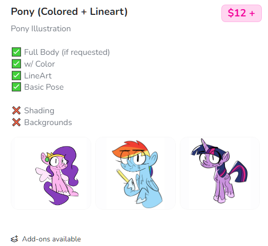 eveeyuwu's tweet photo. FINALLY!! A Commission SHEET! #mlp #brony

(Check Thread if interested) https://t.co/WeVICNF3Vs