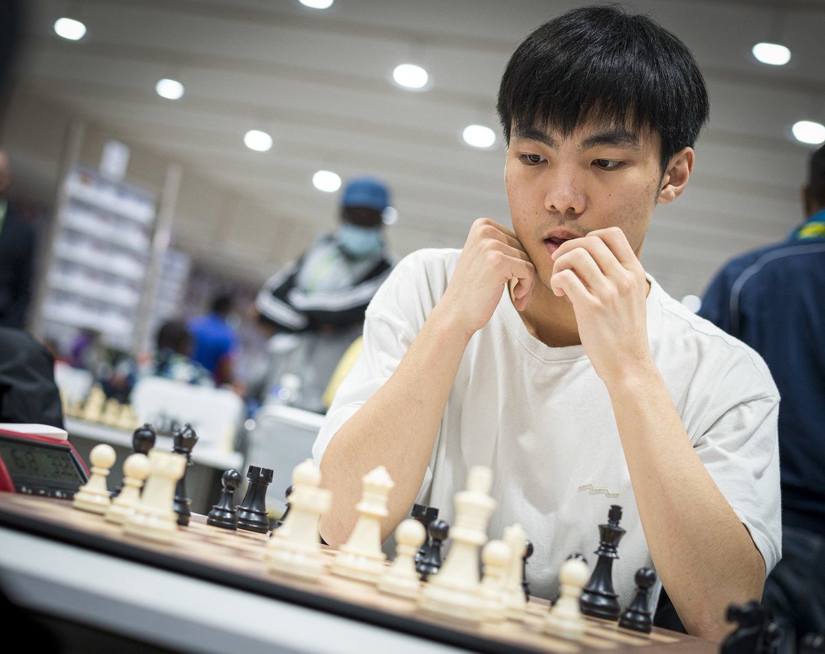 #ChessOlympiad22  Round 5 results of New Zealand

Open team beat Hong Kong 3-1. Wins for Gong, Croad and Duneas. Currently 67th

Women beat Malta 4-0. Running 52nd

R6 opponents are Ecuador in Open and Malaysia in Women's. Both higher Ranked.

 Photo: FM Daniel Gong. Open Team B1