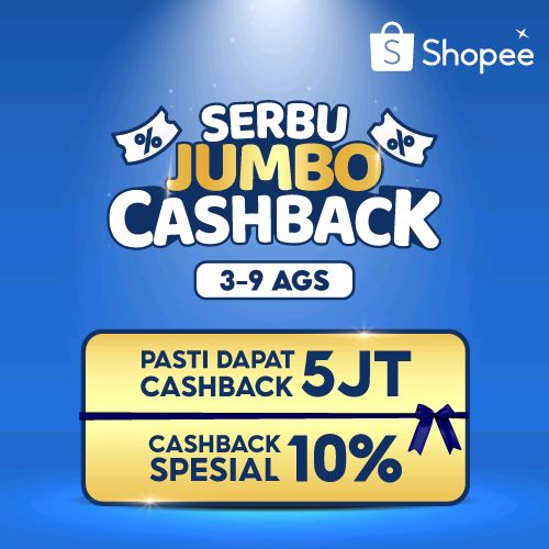 SPESIAL: Ada Cashback 10% s/d 5JT buat kamu! 👌🏻✨   Ikut grup Shopee-ku sekarang dengan klik link di bawah, bagikan ke temanmu, langsung dapat Cashback PLUS Gratis Ongkir! 🎉    Langsung klik di sini 👉 shp.ee/uhig4g4eg83