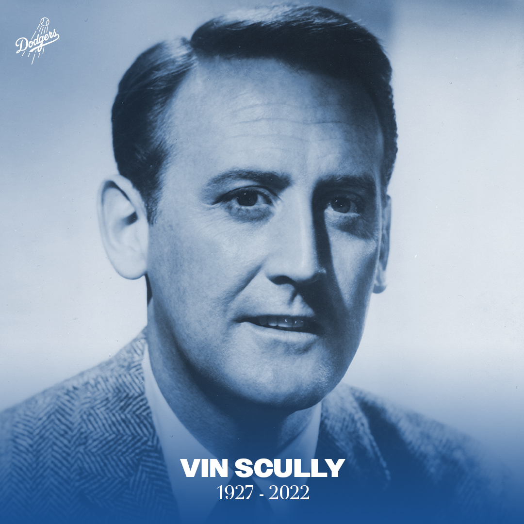 RIP Vin Scully 1927 2022 Legendary Dodgers Broadcaster Unisex T