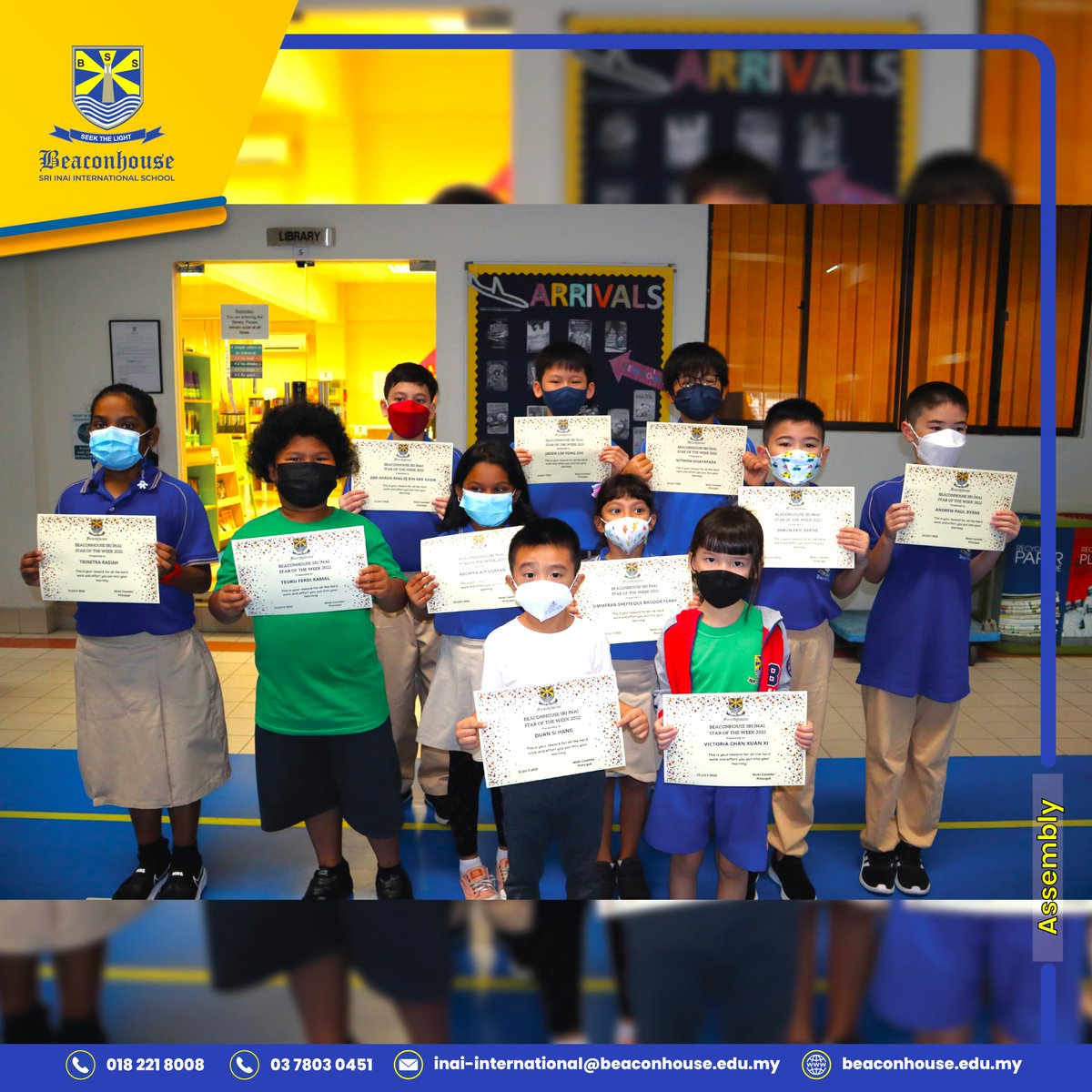 inai_sri's tweet photo. We held assembly with our Primary and Secondary students this week. This was an opportunity to celebrate our students' success and discuss upcoming events and activities.
#studentsuccess #schoolassembly #pjschool #internationalschool #BSIIS https://t.co/hKT1bjXiCN