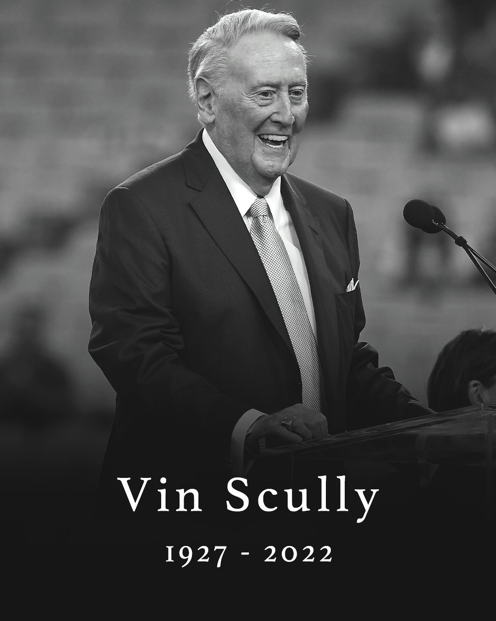 FOX Sports: MLB on X: The Dodgers announced Vin Scully has passed