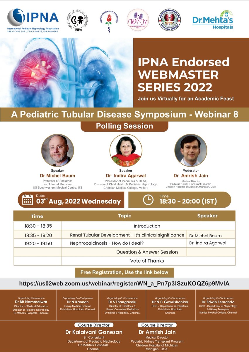 drkalaipedneph (@drkalaipedneph) on Twitter photo IPNA endorsed WEBMASTER SERIES 2022 dated August 3rd between 18:30-20:00( IST) JOIN US TO LISTEN FROM PIONEERS.Polling session open.๐us02web.zoom.us/webinar/registโฆ
<a href="/IPNA_PedNeph/">IPNA Ped Nephrology</a> <a href="/ASianPNA/">Asian Ped Neph Association</a> <a href="/AnandhUrmila/">Urmila Anandh</a> <a href="/ASNKidney/">American Society of Nephrology</a> <a href="/IspnSocial/">Indian Society of Pediatric Nephrology</a> <a href="/NKF_KSMO/">NKF - KS and MO</a> <a href="/Alanepe1/">Alanepe</a> <a href="/drjosflynn/">๐๐จ๐ฌ๐๐ฉ๐ก ๐
๐ฅ๐ฒ๐ง๐ง, ๐๐</a> @NephTwitter <a href="/ISNkidneycare/">Int Society of Nephrology</a> IPNA endorsed WEBMASTER SERIES 2022 dated August 3rd between 18:30-20:00( IST) JOIN US TO LISTEN FROM PIONEERS.Polling session open.๐us02web.zoom.us/webinar/registโฆ
<a href="/IPNA_PedNeph/">IPNA Ped Nephrology</a> <a href="/ASianPNA/">Asian Ped Neph Association</a> <a href="/AnandhUrmila/">Urmila Anandh</a> <a href="/ASNKidney/">American Society of Nephrology</a> <a href="/IspnSocial/">Indian Society of Pediatric Nephrology</a> <a href="/NKF_KSMO/">NKF - KS and MO</a> <a href="/Alanepe1/">Alanepe</a> <a href="/drjosflynn/">๐๐จ๐ฌ๐๐ฉ๐ก ๐
๐ฅ๐ฒ๐ง๐ง, ๐๐</a> @NephTwitter <a href="/ISNkidneycare/">Int Society of Nephrology</a>