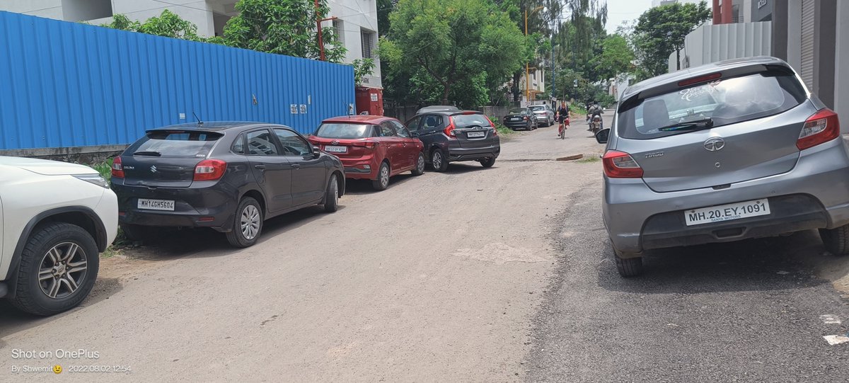 sumit_holey's tweet photo. @PuneCityTraffic Please find below image which shows how people from commercial offices parking on road, we even can not pass any 4wheelar in case of emergency.

And this is daily routine from Westport, Mcdonalds, Anchor Coworking, Olus, Cardekho zigwheels... https://t.co/BsLIeRayJ4