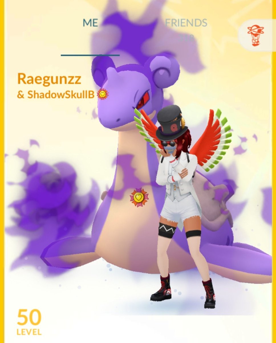 raegunz's tweet photo. 💜MY BADDIEEE is finally my Best Buddie 🏅 Shiny Shadow Lapras ✨️
#PokemonGoApp #PokemonGo #PokemonHo #bestbuddy #shinyshadow https://t.co/A0Iog9N4OG
