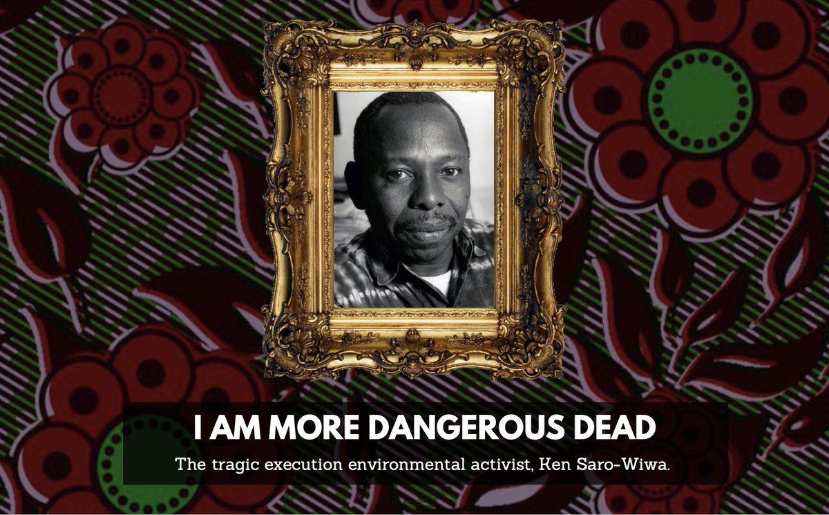 Dangerousdead_'s tweet photo. Not only was Ken a force behind a movement, he authored over twenty-five books! Learn more about Ken in our new documentary "I Am More Dangerous Dead" coming soon. #KenSaroWiwa #Nigeria #documentary https://t.co/X2uwsZ5bBV