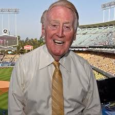 RIP Vin Scully. As a kid who grew up in Southern California, he was an institution here. His iconic voice is embedded in my childhood. Calling ballgames on his own, flawlessly. An absolute titan of broadcasting. Godspeed sir 😞