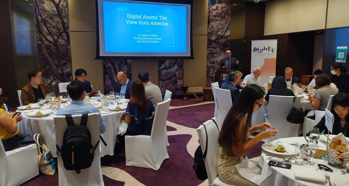Lion_Rock's tweet photo. Thank you to all guests who attended our "Digital Assets: The View from America" dinner last night. https://t.co/ya9VqcCvKd