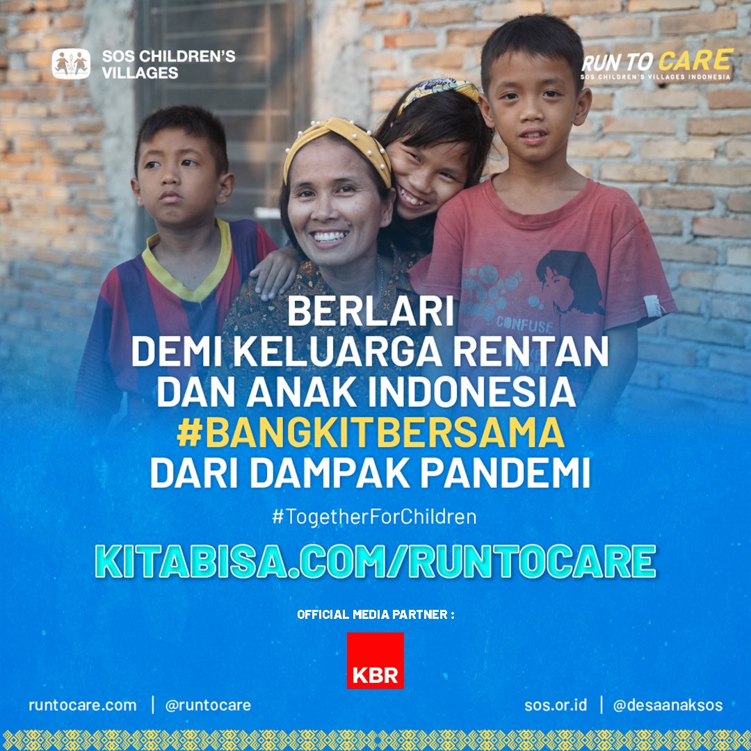 beritaKBR's tweet photo. Seluruh #PejuangAnak bergerak pada 29-31 Juli 2022 kemarin! Baik Run To Care virtual maupun Toba-Medan 150 KM, mereka berlari demi satu
tujuan #BersamaUntukAnak!
Dukung terus langkah mereka melalui: https://t.co/gbtj9Yh2za #PejuangAnak berlari
#ADV #RunToCare @desaanaksos https://t.co/4gga2xkHi5