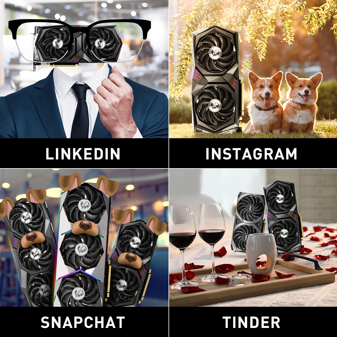 あなたのグラボのタイプを教えて😉

#MSIGaming 
#GraphicsCard 
#dollypartonchallenge
#Linkedin 
#Instagram 
#Snapchat 
#Tinder