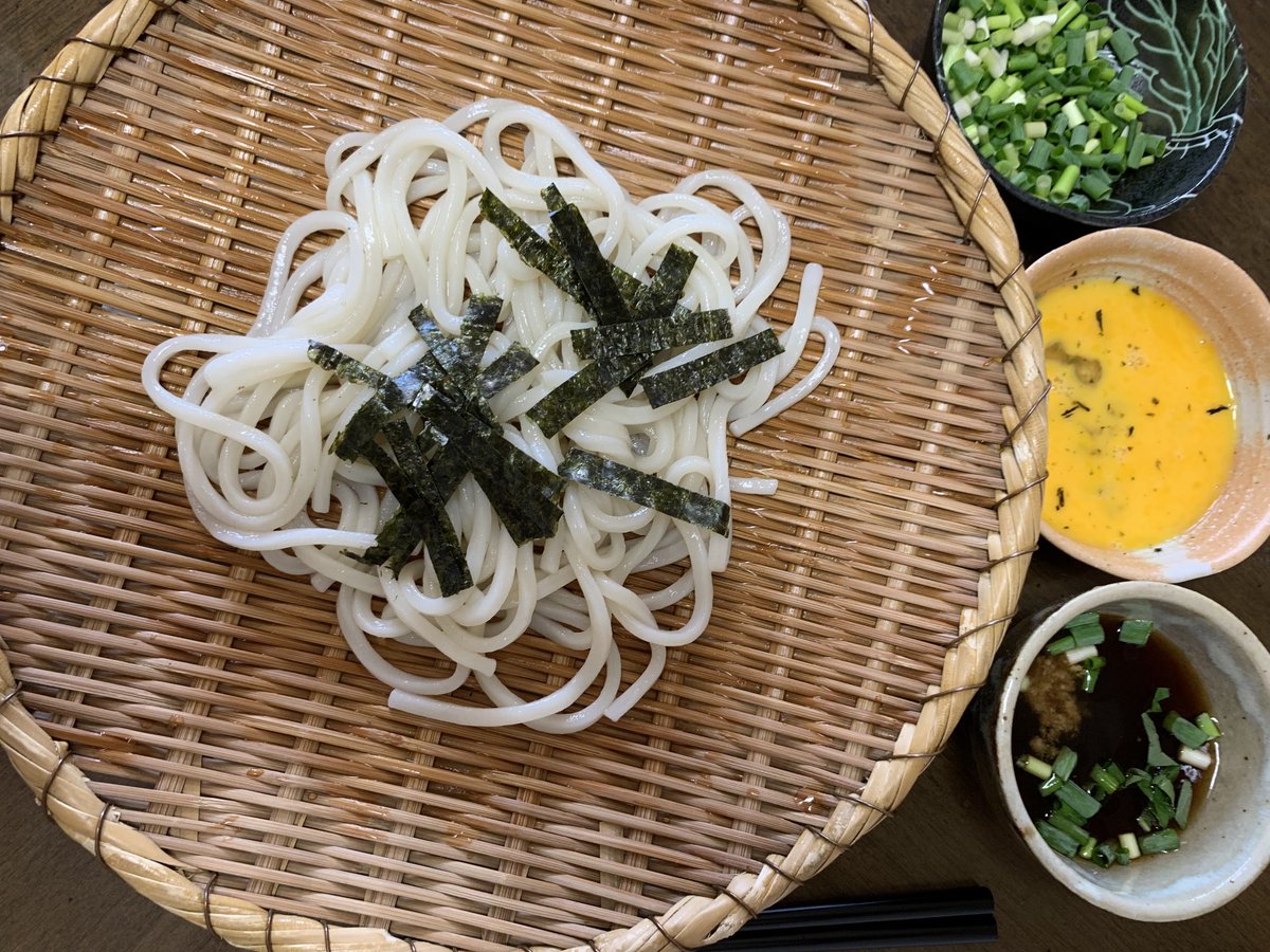 SuzukiDt's tweet image. #lunch ，#zaruudon #sanukiudon .
#讃岐うどん で #ザルうどん 。🏡 #家麺 ．