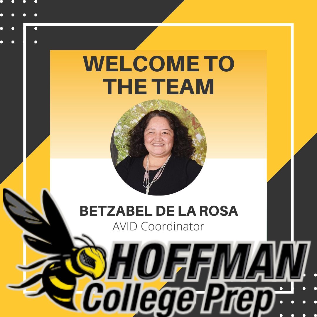 Help us congratulate Mrs. De La Rosa as the Avid Coordinator for #HoffmanCollegePrep #HornetNationPrideisHardtoHide @AVID4Possibilities @barco143 @AVIDOpenAccess @lmamerson @ACooper4310 @AggieAdmin92 @matt_strommer @AVID_swagner #WeAreHoffman