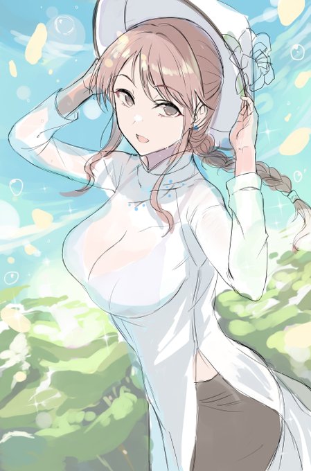 アオザイ三船さんこんな感じでいいかな 