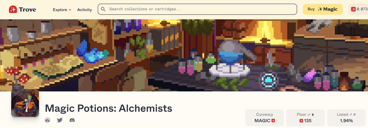 Are you still fading us, anon?
Less than 2% of Alchemists are listed! 🤯

Start earning $DarkMagic today... 
Public sale live for a limited time.
mint.magicpotions.lol