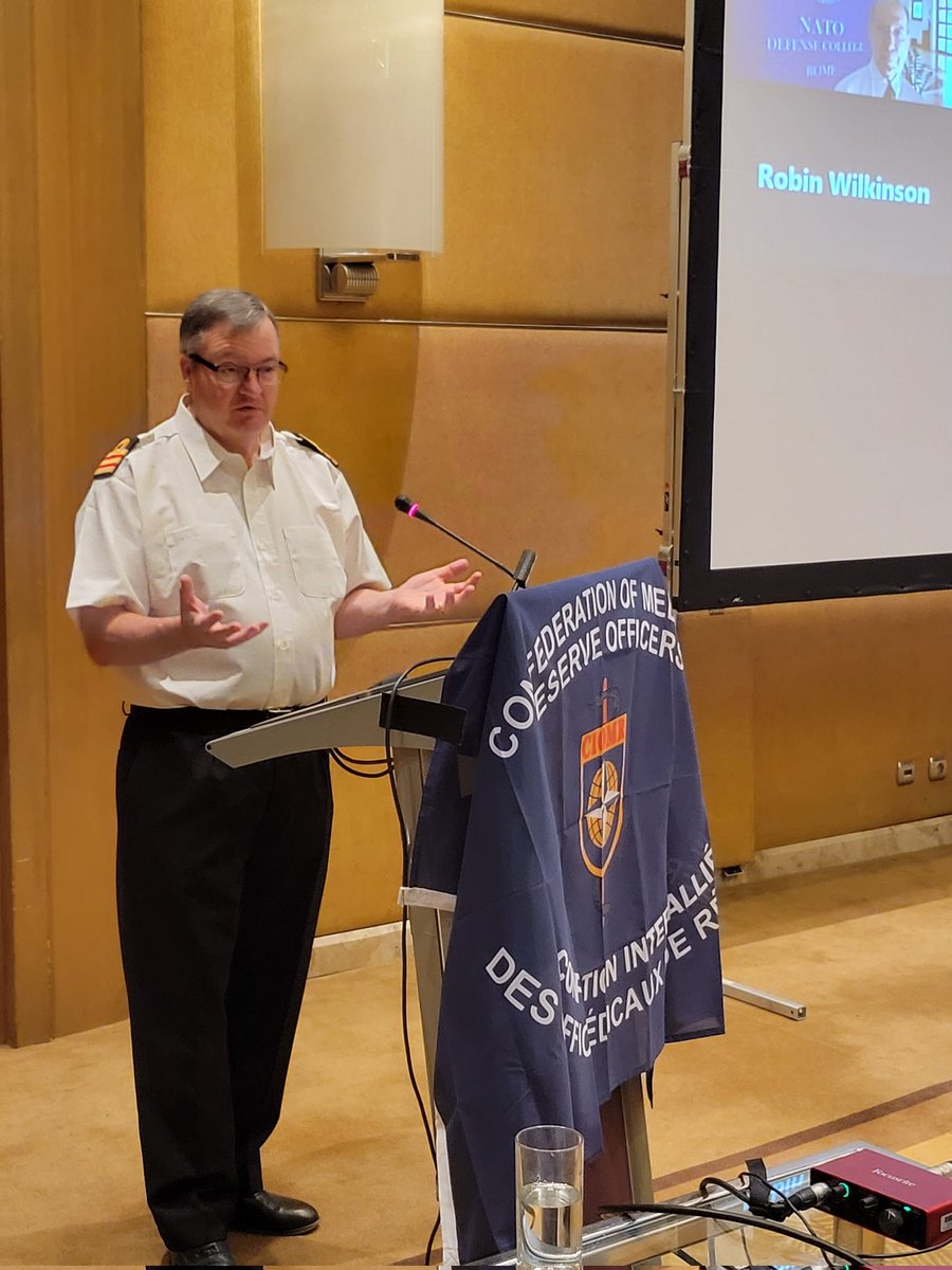 CIOMR_NATO's tweet photo. A great start to the Operational Medicine Committee's CBRN workshop, Sg Cdr Dennis Freshwater provides insight on the UK perspective on #CBRN #PreparedToProtect #MilitaryMedicine @DMS_MilMed @INM_RoyalNavy @RoyalNavy @RN_MSOfficer https://t.co/V22WiLiijU