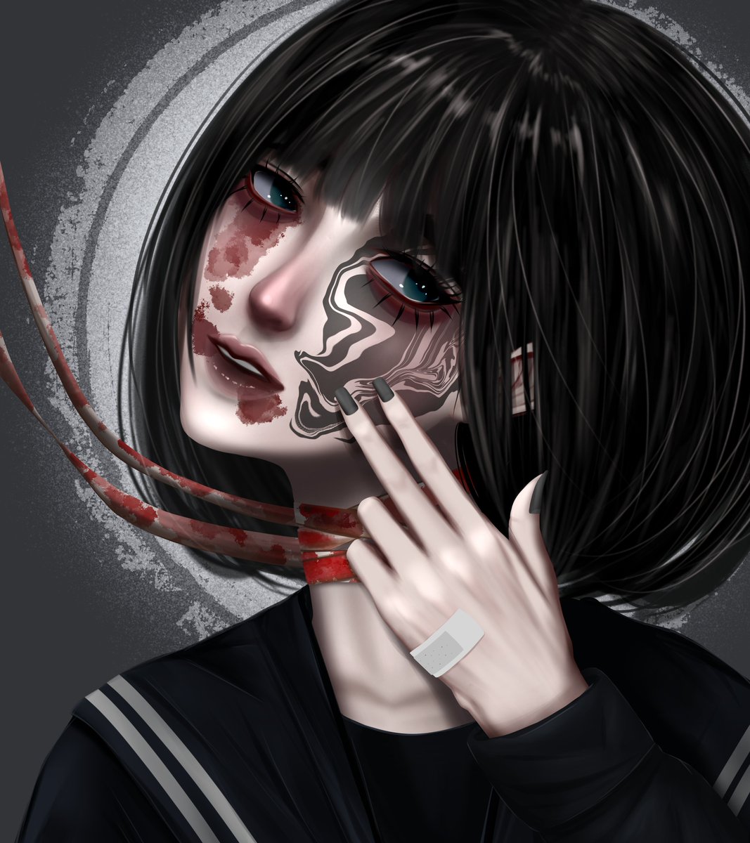 Just Listed 'Blood Collar'​ for sale on <a href="/foundation/">Foundation 🌐</a>

My face is wounded. There survived the blood flowing from my eyes and mouth. My tears have dried up. Even the bandage on my neck still full of blood And of course it's like a collar.

Link incomment
#NFTs #NFTcommunity