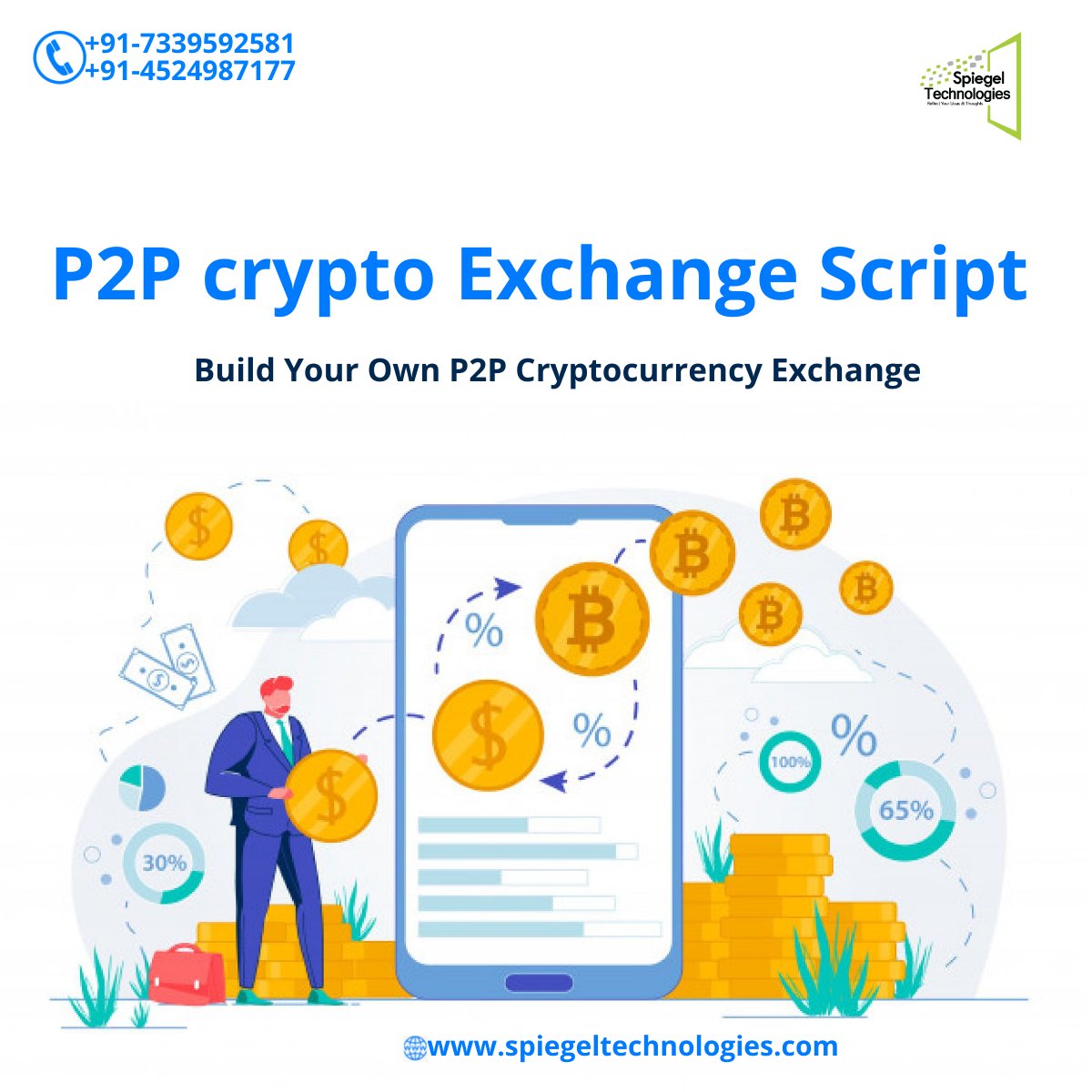 Spiegel Technologies on Twitter: "Team offers P2P crypto exchange  development services, including P2P exchanges developed from Binance  scratch, white-label exchanges, and clone-based models. Website  -https://t.co/JfKu2aezqM #P2PMarketplace #Dubai ...