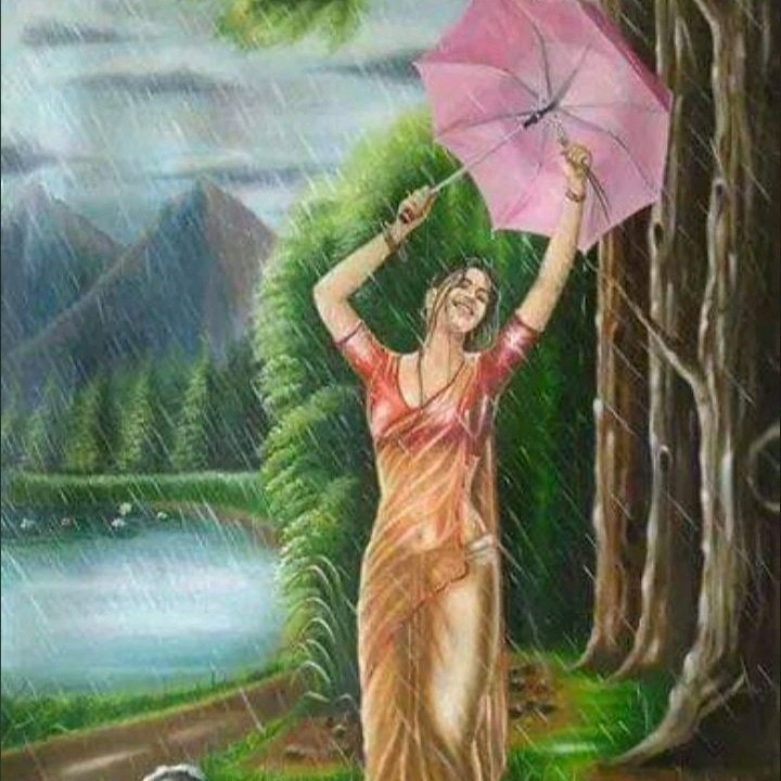 रूप क्या है !
धूप है या छांव है 
श्वेत है या श्याम है 
अभिराम है 
हंस रही जैसे नदी हो 
या नदी में धो रही तुम पांव हो 
तिर रही तरणी सदृश 
पतवार साधे नाव हो ।
 - अरुणेश मिश्र