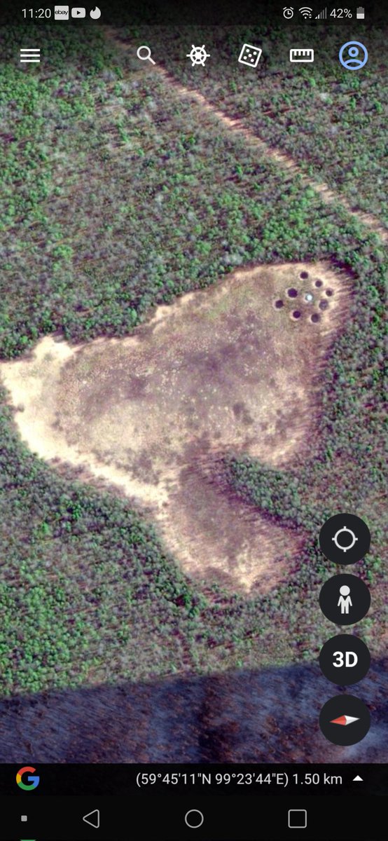 DaytimeHeretic's tweet photo. What is this?? This is a screenshot from Google Earth of somewhere in Russia. I'm about to search the coordinates I'm posting this before doing research, just a disclaimer. #trypophobia #weirdgoogleearth #weirdthingsongoogleearth #googleearth #wtf https://t.co/kQcDFXGQIn