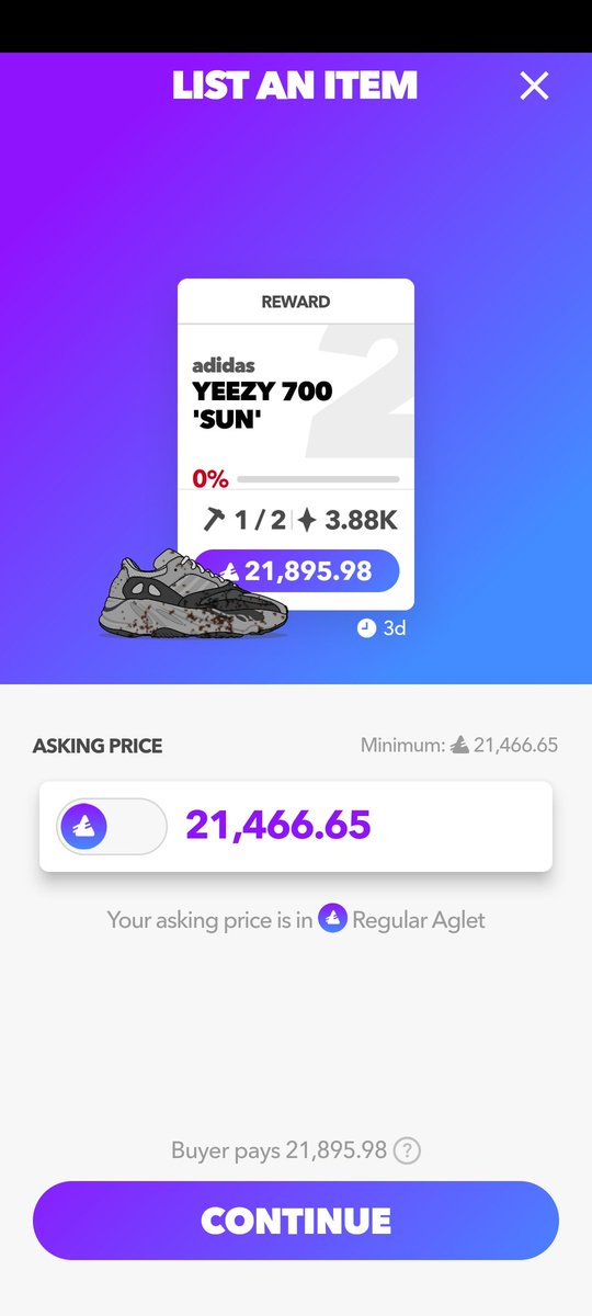 invest_tyla's tweet photo. 私の推し靴🥰👟
#aglet
#YEEZY700SUN
#tire2
#minimumprice
#情報求む https://t.co/HGHV9e51KU