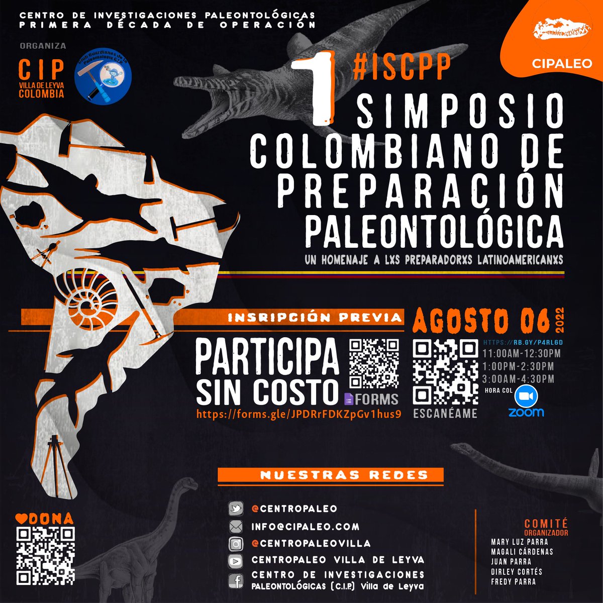 Centropaleo's tweet photo. ¡Agéndate! 🦕 | PRIMER SIMPOSIO COLOMBIANO DE PREPARACIÓN PALEONTOLÓGICA👩🏻🔬 #ISCCP Un homenaje a l@s preparadorxs de fósiles de Latinoamérica
🔵FECHA: 6 de Agosto
Inscríbete en el siguiente link:
👉🏼https://t.co/r2mZ3uBlPk
Link enlace ZOOM:
👉🏼https://t.co/tYlMwYwEtS
@mefpatagonia https://t.co/BQ7wOwAFsf