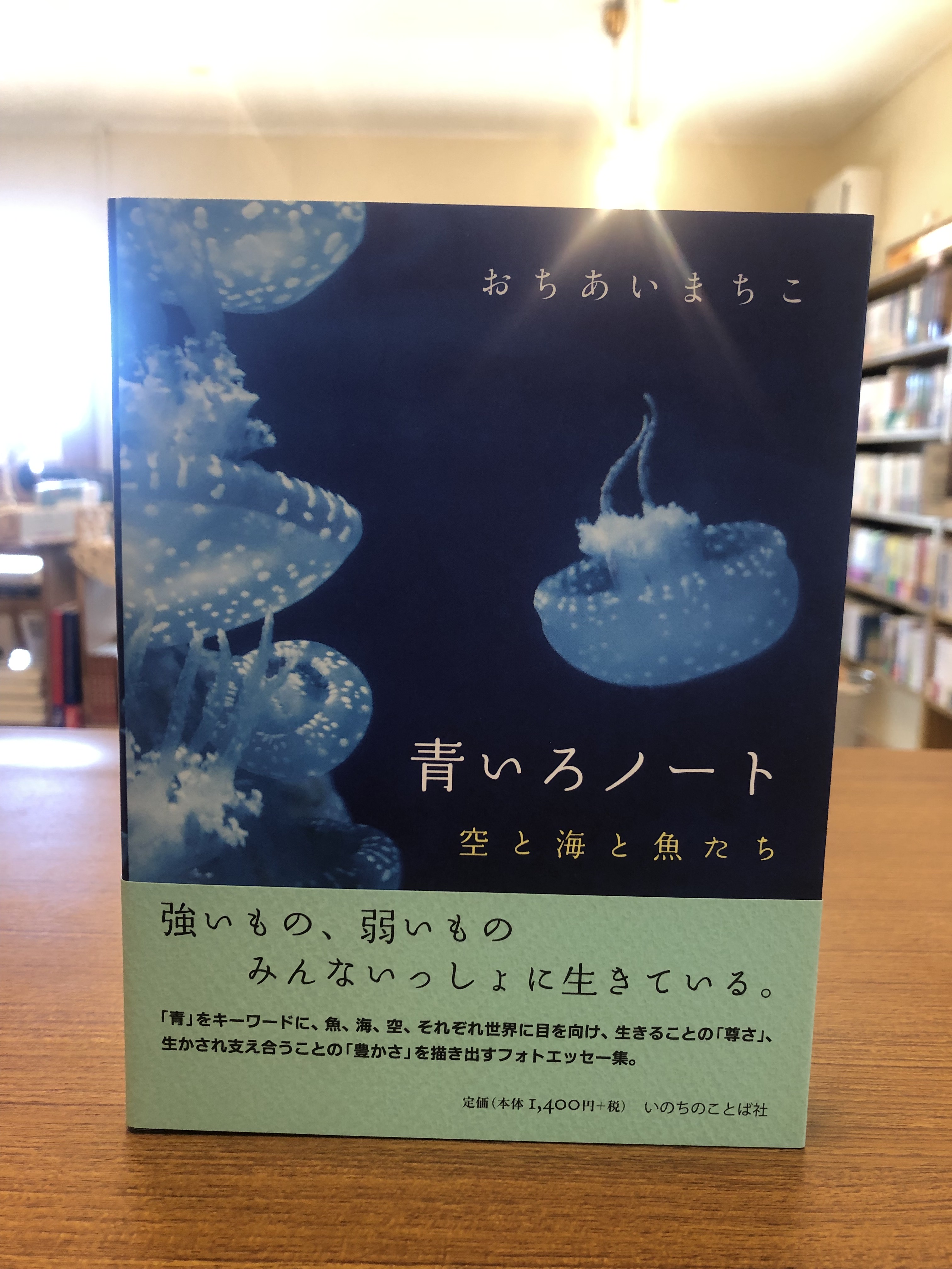 沖縄キリスト教書店 暑い い夏にオススメしたい本 青いろノート 青い空と海と魚がﾃｰﾏの フォトエッセイ集 中を開いてみると海の生き物がいっぱい 私のお気に入りスポット美ら海水族館にいる生き物たちがたくさん紹介されています 中でも